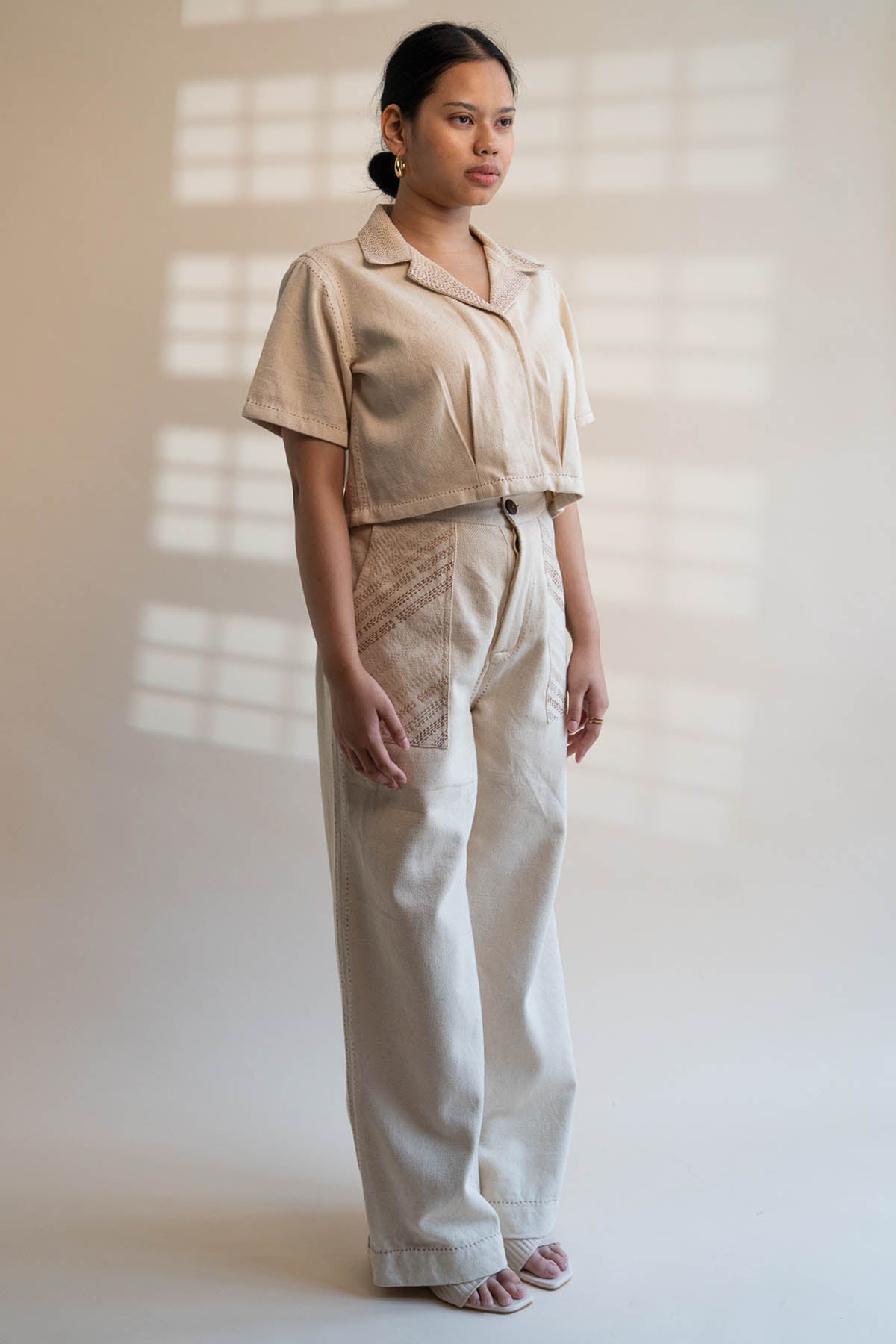 Buy Designer Patch Pocket Cotton Pants By Lafaani